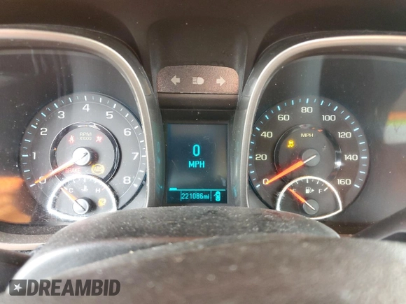 2013 Chevrolet Malibu LT with VIN 1G11C5SA1DF274978, listed as a Copart auction lot 45007205 with 221,086 mi miles and Salvage Title. Bid and sale history available at DreamBid. Image 9.