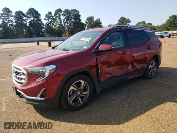 2018 GMC Terrain SLT Diesel with VIN 3GKALREU0JL298571, listed as a Copart auction lot 74898954 with 144,031 mi miles and Salvage Title. Bid and sale history available at DreamBid. Image 1.