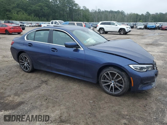 2020 BMW 3 Series 330i xDrive with VIN 3MW5R7J08L8B14922, listed as a Copart auction lot 58388405 with Not provided miles and Salvage title. Bid and sale history available at DreamBid. Image 4.