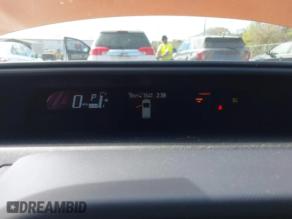 2015 Toyota Prius One with VIN JTDKDTB35F1095924, listed as a IAAI auction lot 41680646 with 59,371 mi miles and . Bid and sale history available at carsss.com. Image 7.
