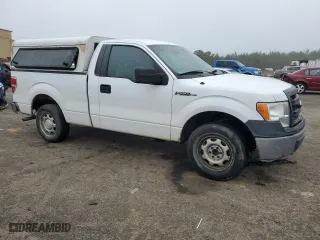 2014 Ford F-150 XL with VIN 1FTMF1CM5EKD83482, listed as a Copart auction lot 43123885 with 0 mi miles and Salvage Title. Bid and sale history available at carsss.com. Image 4.