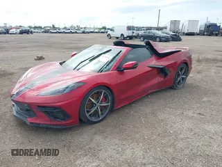 2022 Chevrolet Corvette 3LT with VIN 1G1YC3D44N5110528, listed as a IAAI auction lot 40775469 with 1 mi miles. Bid and sale history available at carsss.com. Image 2.