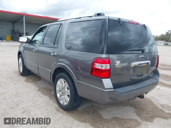 2012 Ford Expedition Limited with VIN 1FMJU1K53CEF41943, listed as a IAAI auction lot 41717417 with 148,514 mi miles and . Bid and sale history available at DreamBid. Image 3.