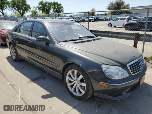 2003 Mercedes-Benz S 55 AMG with VIN WDBNG74J23A378637, listed as a Copart auction lot 52378705 with 128,745 mi miles and Salvage Title. Bid and sale history available at DreamBid. Image 4.