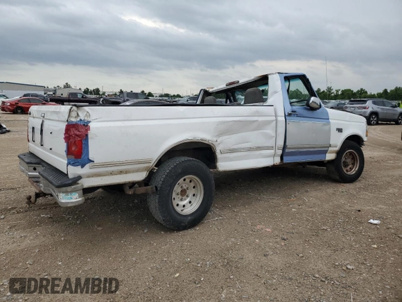 1995 Ford F-150 with VIN 1FTEF15N3SNA16648, listed as a Copart auction lot 55693755 with Not provided miles and Salvage title. Bid and sale history available at DreamBid. Image 3.