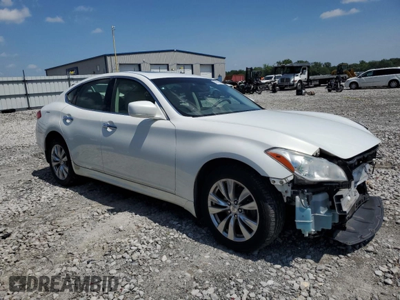 2012 Infiniti M37 with VIN JN1BY1AR4CM390010, listed as a Copart auction lot 57322484 with 165,977 mi miles and Salvage Title. Bid and sale history available at carsss.com. Image 4.