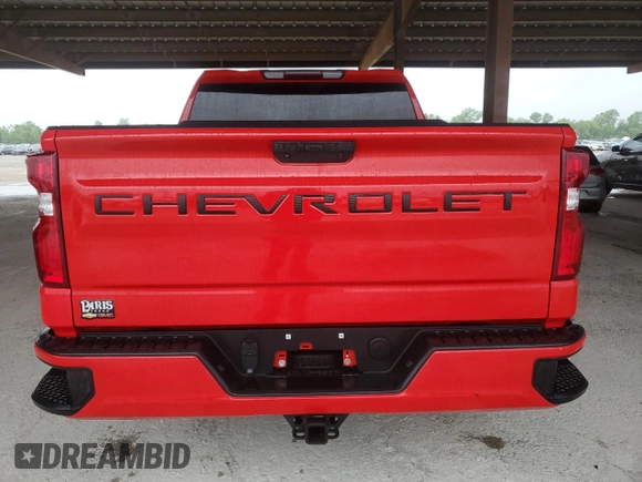 2022 Chevrolet Silverado 1500 Custom with VIN 3GCPWBEK3NG174845, listed as a Copart auction lot 53875515 with 40,868 mi miles and Salvage Title. Bid and sale history available at DreamBid. Image 6.