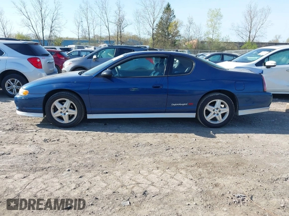 2004 Chevrolet Monte Carlo SS Supercharged with VIN 2G1WZ121349210771, listed as a IAAI auction lot 42112705 with 110,593 mi miles. Bid and sale history available at carsss.com. Image 14.