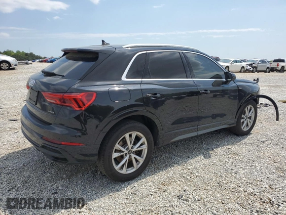 2022 Audi Q3 S line Premium z VIN WA1DECF31N1018850, wystawiony jako Copart lot #52559035 z przebiegiem 44 466 mil mil oraz Szkoda całkowita • Salvage title. Historia ofert i sprzedaży dostępna na DreamBid. Obrazek 3.