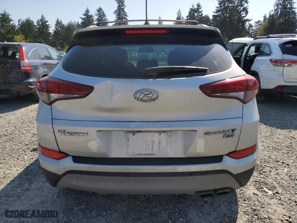 2017 Hyundai Tucson Sport with VIN KM8J3CA27HU358578, listed as a Copart auction lot 53877755 with 66,239 mi miles and Clean Title. Bid and sale history available at carsss.com. Image 6.