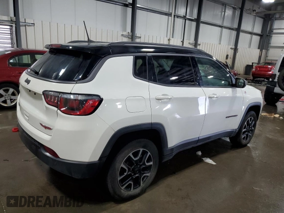 2019 Jeep Compass Trailhawk z VIN 3C4NJDDBXKT619295, wystawiony jako Copart lot #64258625 z przebiegiem 84 916 mil mil oraz Szkoda całkowita • Salvage title. Historia ofert i sprzedaży dostępna na DreamBid. Obrazek 3.