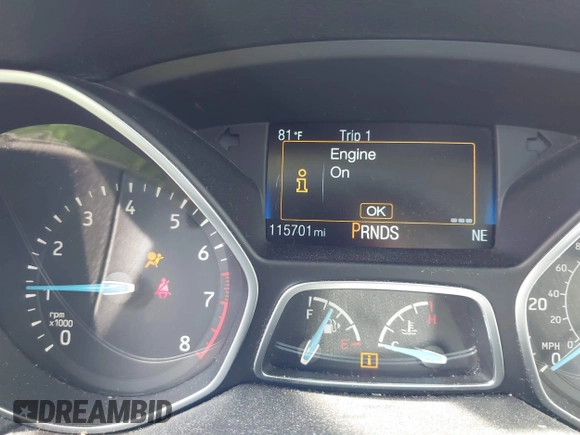 2016 Ford Focus SE with VIN 1FADP3FE6GL335943, listed as a IAAI auction lot 42060995 with 115,701 mi miles. Bid and sale history available at carsss.com. Image 7.