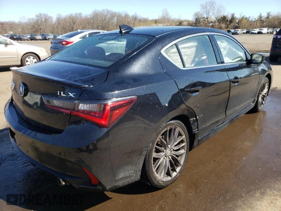 2020 Acura ILX Premium with VIN 19UDE2F89LA011445, listed as a Copart auction lot 53703065 with 48,200 mi miles and Salvage title. Bid and sale history available at DreamBid. Image 3.