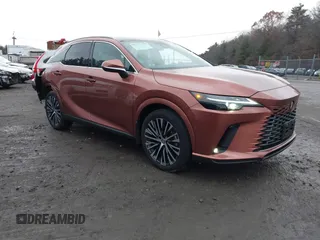 2023 Lexus RX 350h z VIN 2T2BBMCAXPC018936, wystawiony jako IAAI lot #41027968 z przebiegiem 20 669 mil mil oraz . Historia ofert i sprzedaży dostępna na DreamBid. Obrazek 1.
