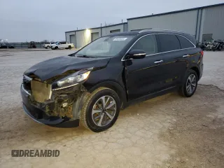 2019 Kia Sorento EX Sport with VIN 5XYPH4A59KG445357, listed as a Copart auction lot 85505004 with 95,078 mi miles and Salvage title. Bid and sale history available at DreamBid. Image 1.