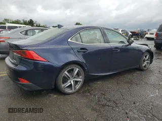 2017 Lexus IS 300 with VIN JTHCM1D26H5025811, listed as a Copart auction lot 56952125 with 49,627 mi miles and Salvage title. Bid and sale history available at DreamBid. Image 3.