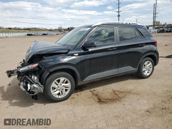 2020 Hyundai Venue SEL with VIN KMHRC8A32LU016182, listed as a Copart auction lot 52560335 with 23,061 mi miles and Salvage Title. Bid and sale history available at carsss.com. Image 1.