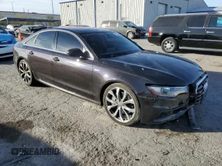 2012 Audi A6 3.0T Prestige with VIN WAUHGAFC6CN142461, listed as a Copart auction lot 87259014 with 96,786 mi miles and Salvage Title. Bid and sale history available at carsss.com. Image 1.