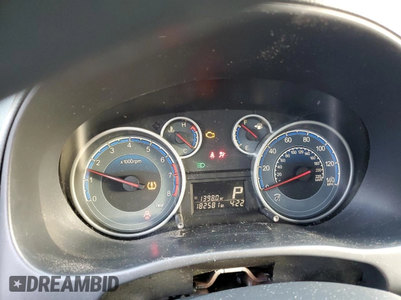 2010 Suzuki SX4 with VIN JS2YA5A30A6300308, listed as a Copart auction lot 86313734 with 182,581 mi miles and Salvage Title. Bid and sale history available at carsss.com. Image 9.
