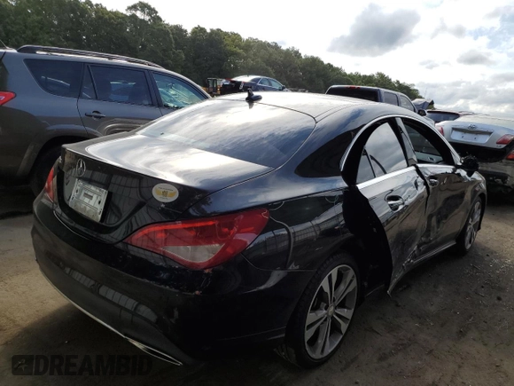 2018 Mercedes-Benz CLA with VIN WDDSJ4EB1JN515543, listed as a Copart auction lot 58636432 with 66,659 mi miles. Bid and sale history available at carsss.com. Image 4.