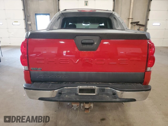 2004 Chevrolet Avalanche Z71 with VIN 3GNEK12T54G295232, listed as a Copart auction lot 59736585 with 210,874 mi miles and Salvage title. Bid and sale history available at DreamBid. Image 6.
