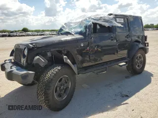2018 Jeep Wrangler JK Unlimited Sahara with VIN 1C4BJWEG8JL858721, listed as a Copart auction lot 71556954 with 0 mi miles and Salvage Title. Bid and sale history available at carsss.com. Image 1.