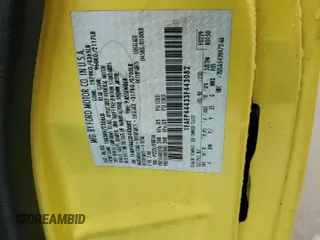 2003 Ford Mustang Deluxe with VIN 1FAFP44433F443082, listed as a Copart auction lot 59916015 with 111,999 mi miles and Salvage title. Bid and sale history available at DreamBid. Image 12.