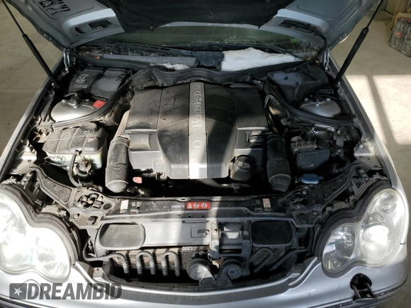 2005 Mercedes-Benz C 240 with VIN WDBRF81J05F644435, listed as a Copart auction lot 88741485 with 145,003 mi miles and Salvage Title. Bid and sale history available at DreamBid. Image 11.