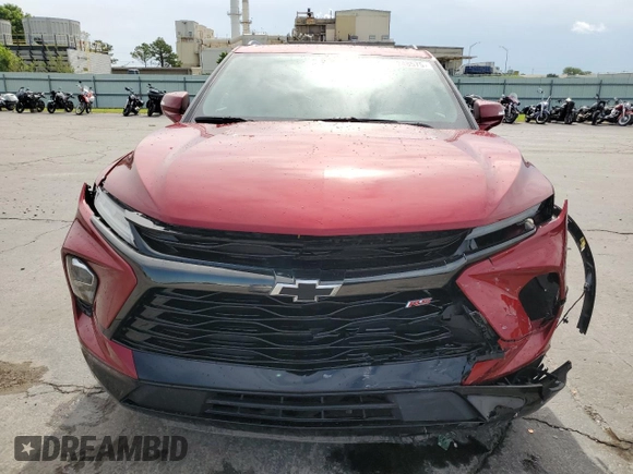 2023 Chevrolet Blazer RS with VIN 3GNKBKRS0PS111791, listed as a Copart auction lot 61248575 with 14,702 mi miles and Salvage title. Bid and sale history available at DreamBid. Image 5.
