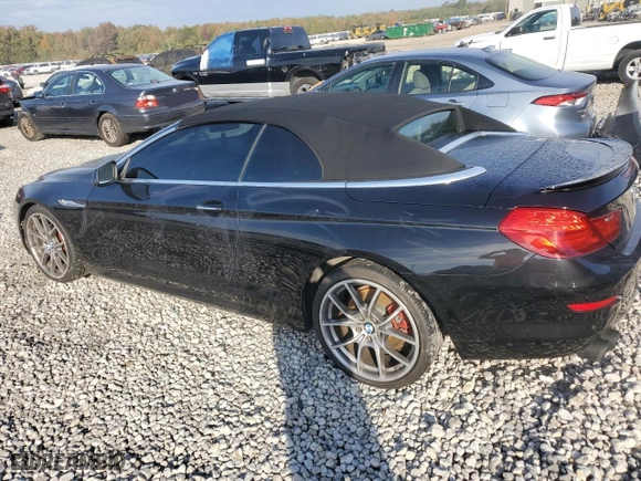 2012 BMW 6 Series 650i with VIN WBALZ3C50CDL70371, listed as a Copart auction lot 80271534 with 76,332 mi miles and Salvage Title. Bid and sale history available at carsss.com. Image 2.