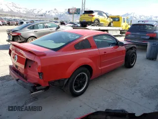 2008 Ford Mustang Deluxe with VIN 1ZVHT80N385153648, listed as a Copart auction lot 48418445 with 180,196 mi miles and Salvage Title. Bid and sale history available at carsss.com. Image 3.