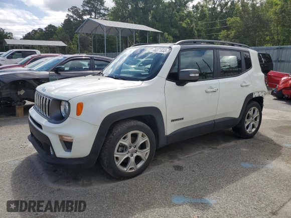 2020 Jeep Renegade Limited with VIN ZACNJAD1XLPL75983, listed as a Copart auction lot 48371833 with 24,869 mi miles and . Bid and sale history available at DreamBid. Image 1.