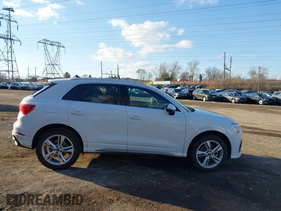 2023 Audi Q3 S line Premium Plus with VIN WA1EECF37P1025146, listed as a IAAI auction lot 41520532 with 36,717 mi miles and . Bid and sale history available at DreamBid. Image 13.