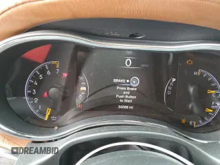 2020 Jeep Grand Cherokee Overland with VIN 1C4RJFCGXLC204095, listed as a Copart auction lot 43705155 with 34,569 mi miles and Non repairable. Bid and sale history available at DreamBid. Image 9.