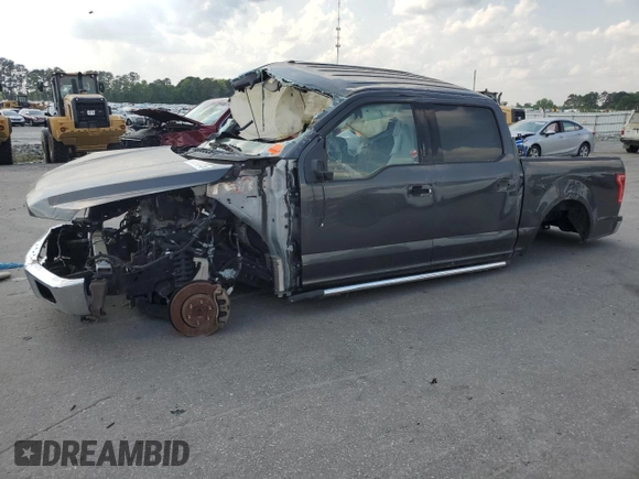 2016 Ford F-150 XLT with VIN 1FTEW1C86GFA28744, listed as a Copart auction lot 55094845 with 23,586 mi miles and Salvage title. Bid and sale history available at DreamBid. Image 1.