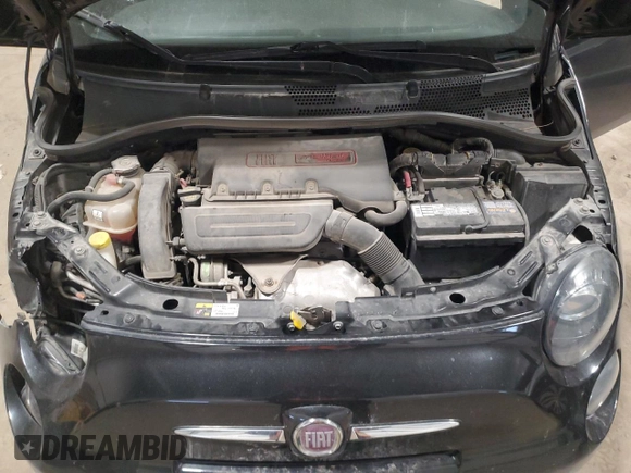 2013 FIAT 500 Turbo with VIN 3C3CFFHHXDT594361, listed as a Copart auction lot 85491244 with 49,619 mi miles and Salvage Title. Bid and sale history available at carsss.com. Image 11.