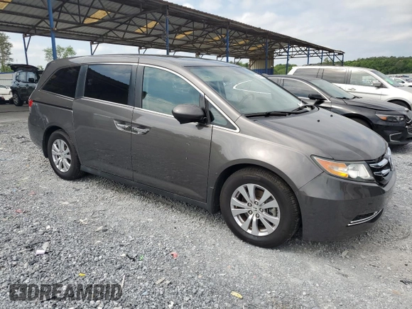 2017 Honda Odyssey EX-L with VIN 5FNRL5H62HB007324, listed as a Copart auction lot 54594405 with 160,638 mi miles and Clean Title. Bid and sale history available at DreamBid. Image 4.