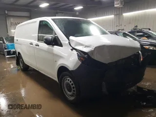 2023 Mercedes-Benz Metris Cargo with VIN W1YV0BEYXP4227890, listed as a Copart auction lot 88232445 with 22,824 mi miles and Salvage title. Bid and sale history available at DreamBid. Image 4.