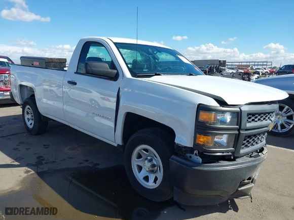 2015 Chevrolet Silverado 1500 Work Truck with VIN 1GCNCPEH6FZ353027, listed as a IAAI auction lot 41701831 with 23,664 mi miles. Bid and sale history available at carsss.com. Image 1.