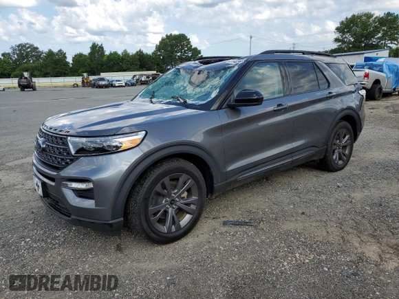 2023 Ford Explorer XLT with VIN 1FMSK7DH1PGC12480, listed as a Copart auction lot 61403655 with 20,555 mi miles and Salvage title. Bid and sale history available at DreamBid. Image 1.