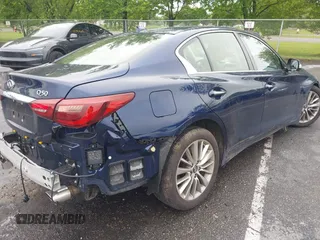 2024 Infiniti Q50 Luxe with VIN JN1EV7BR7RM631669, listed as a IAAI auction lot 42379035 with 9,376 mi miles and . Bid and sale history available at DreamBid. Image 4.