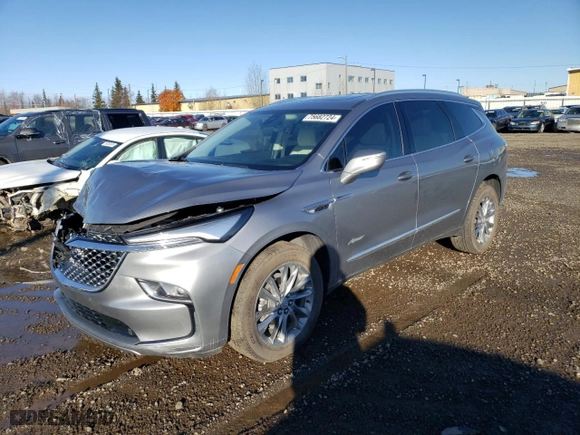 2024 Buick Enclave Avenir with VIN 5GAERDKW0RJ119504, listed as a Copart auction lot 75682724 with 1,828 mi miles and Salvage Title. Bid and sale history available at carsss.com. Image 1.