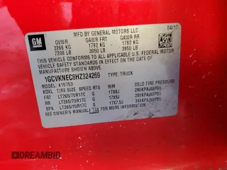 2017 Chevrolet Silverado 1500 Work Truck with VIN 1GCVKNEC8HZ324269, listed as a Copart auction lot 41924115 with 126,203 mi miles and Salvage Title. Bid and sale history available at carsss.com. Image 14.