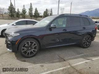 2022 BMW X7 xDrive40i with VIN 5UXCW2C00N9M54284, listed as a Copart auction lot 46675775 with 37,386 mi miles and Salvage Title. Bid and sale history available at carsss.com. Image 1.