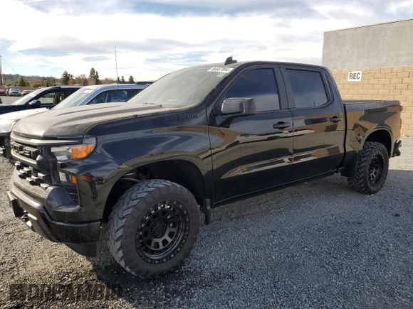 2022 Chevrolet Silverado 1500 Custom with VIN 3GCPABEKXNG501062, listed as a Copart auction lot 86687894 with 37,879 mi miles and Salvage Title. Bid and sale history available at DreamBid. Image 1.