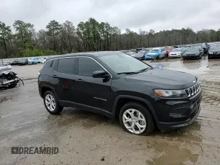 2024 Jeep Compass Sport with VIN 3C4NJDANXRT102040, listed as a Copart auction lot 48545325 with 10,668 mi miles and Salvage Title. Bid and sale history available at carsss.com. Image 12.