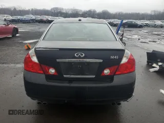 2007 Infiniti M45 Sport with VIN JNKBY01E67M402716, listed as a Copart auction lot 48189115 with 55,259 mi miles and Salvage Title. Bid and sale history available at carsss.com. Image 6.