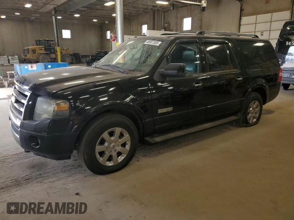 2007 Ford Expedition Max Limited z VIN 1FMFK20517LA13579, wystawiony jako Copart lot #48687555 z przebiegiem 141 045 mil mil oraz Czysty tytuł • Clean title. Historia ofert i sprzedaży dostępna na DreamBid. Obrazek 1.