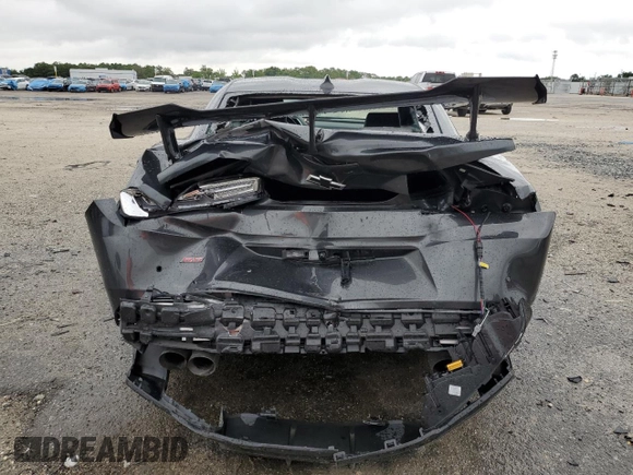 2018 Chevrolet Camaro 2SS with VIN 1G1FH1R77J0184405, listed as a Copart auction lot 56412215 with 53,269 mi miles and Salvage title. Bid and sale history available at DreamBid. Image 6.
