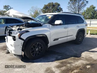 2024 Toyota Sequoia SR5 with VIN 7SVAAABAXRX031294, listed as a Copart auction lot 74470174 with 11,141 mi miles and Salvage Title. Bid and sale history available at carsss.com. Image 1.